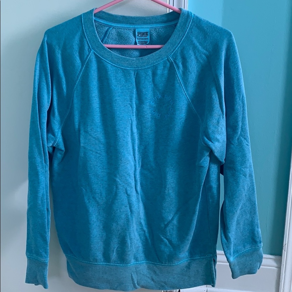 Light blue Pink VS crew neck